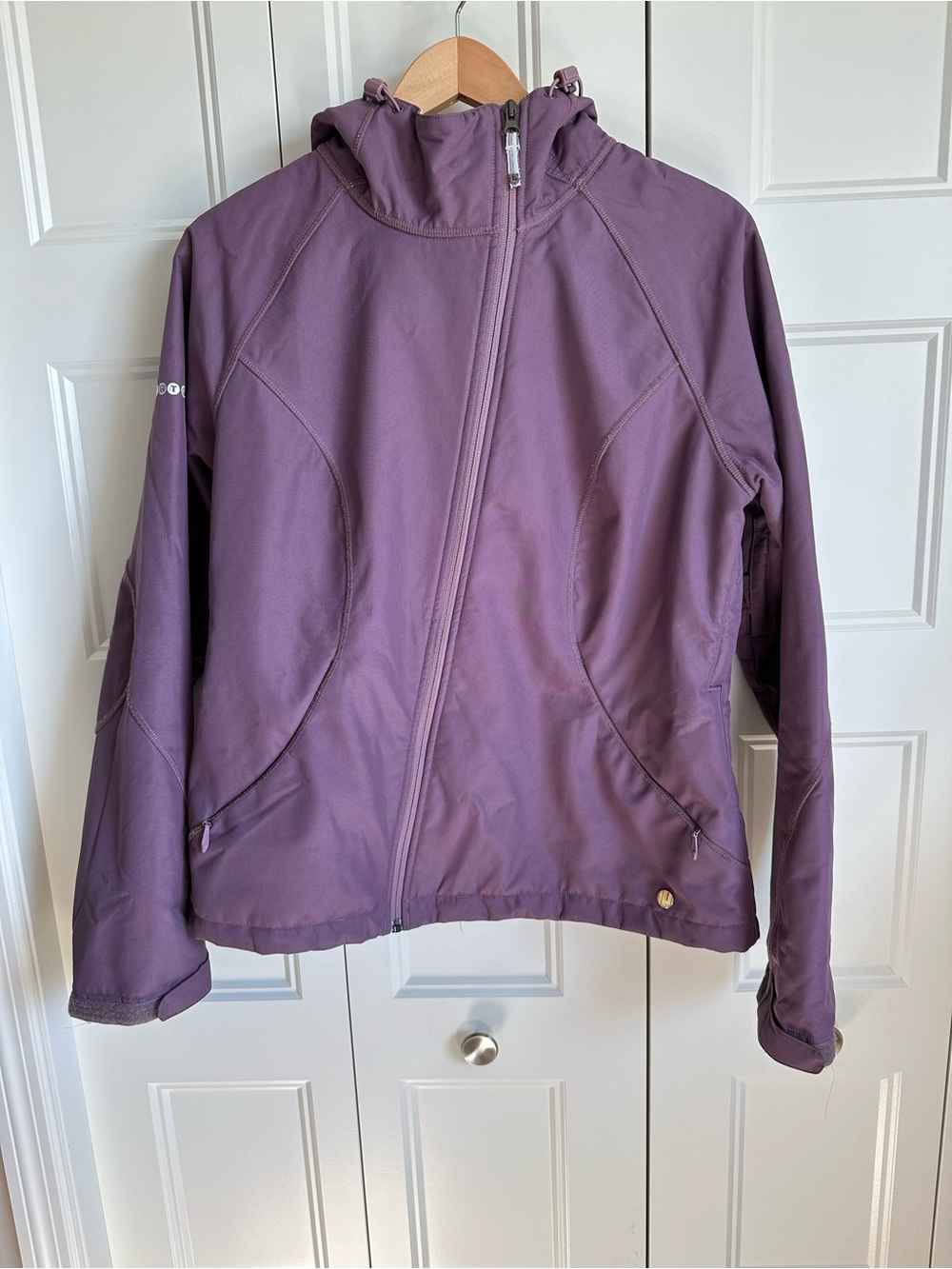 Burton Women’s Purple Hooded Fleece Lined Snowboard Ski Jacket Size Large